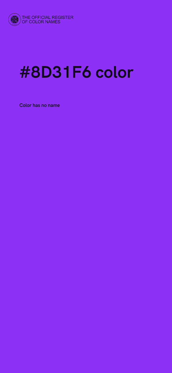 #8D31F6 color image
