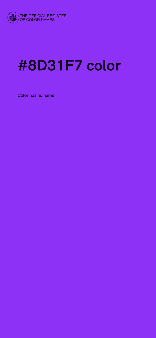 #8D31F7 color image