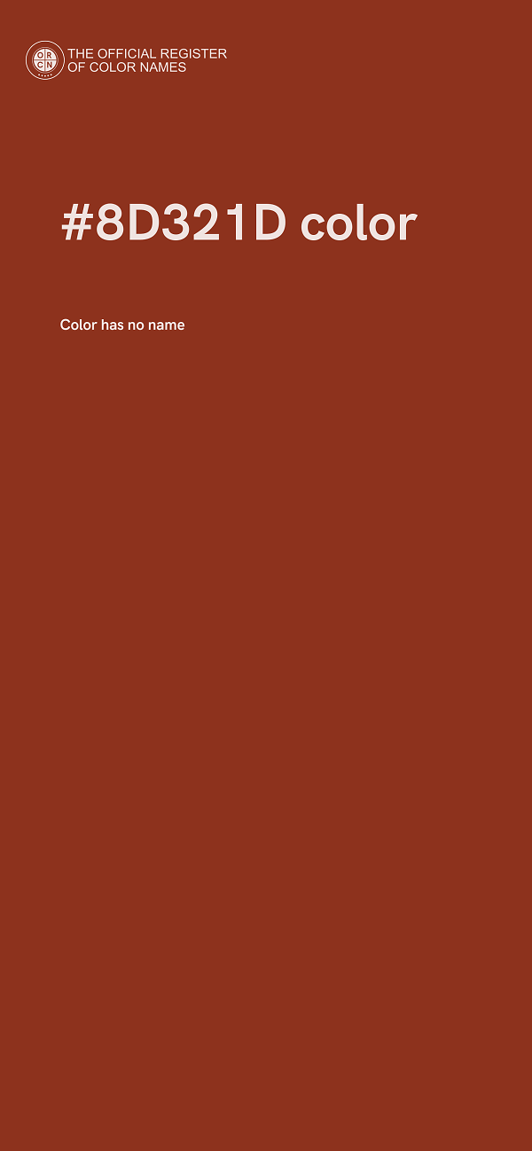 #8D321D color image