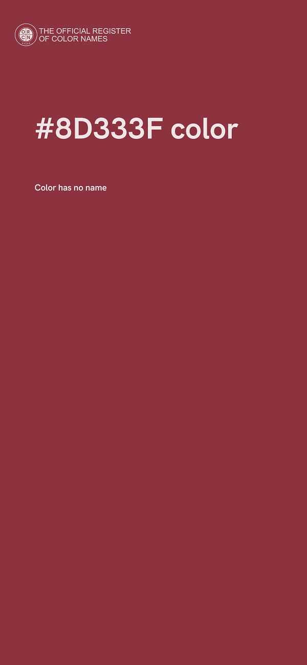 #8D333F color image