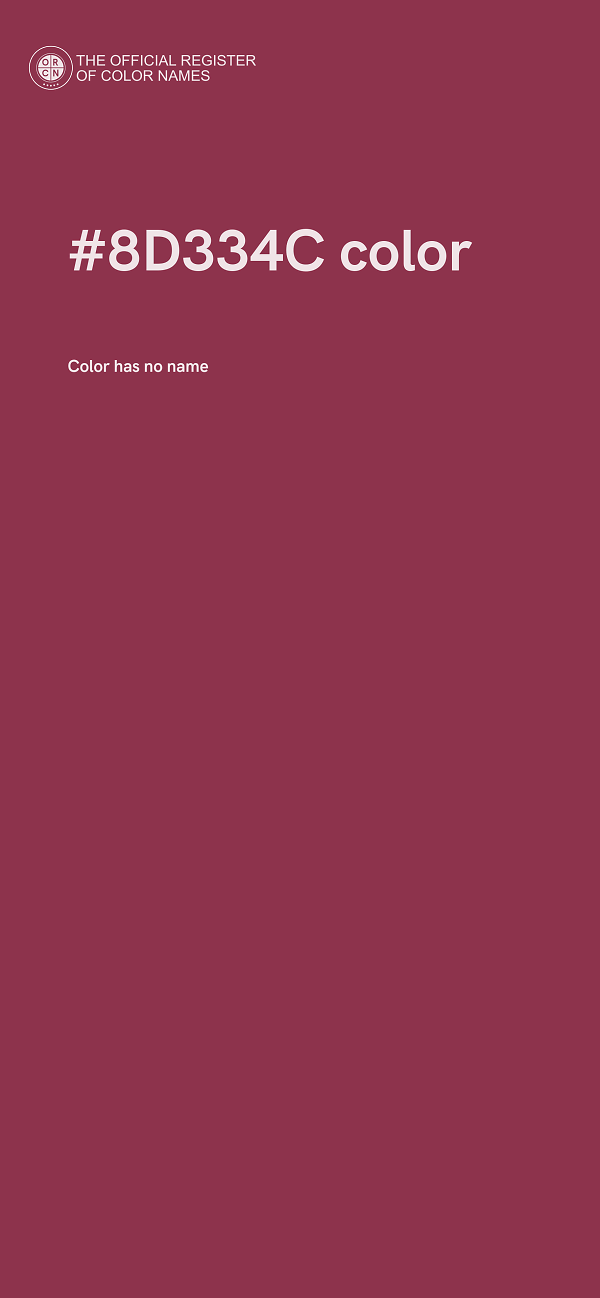 #8D334C color image