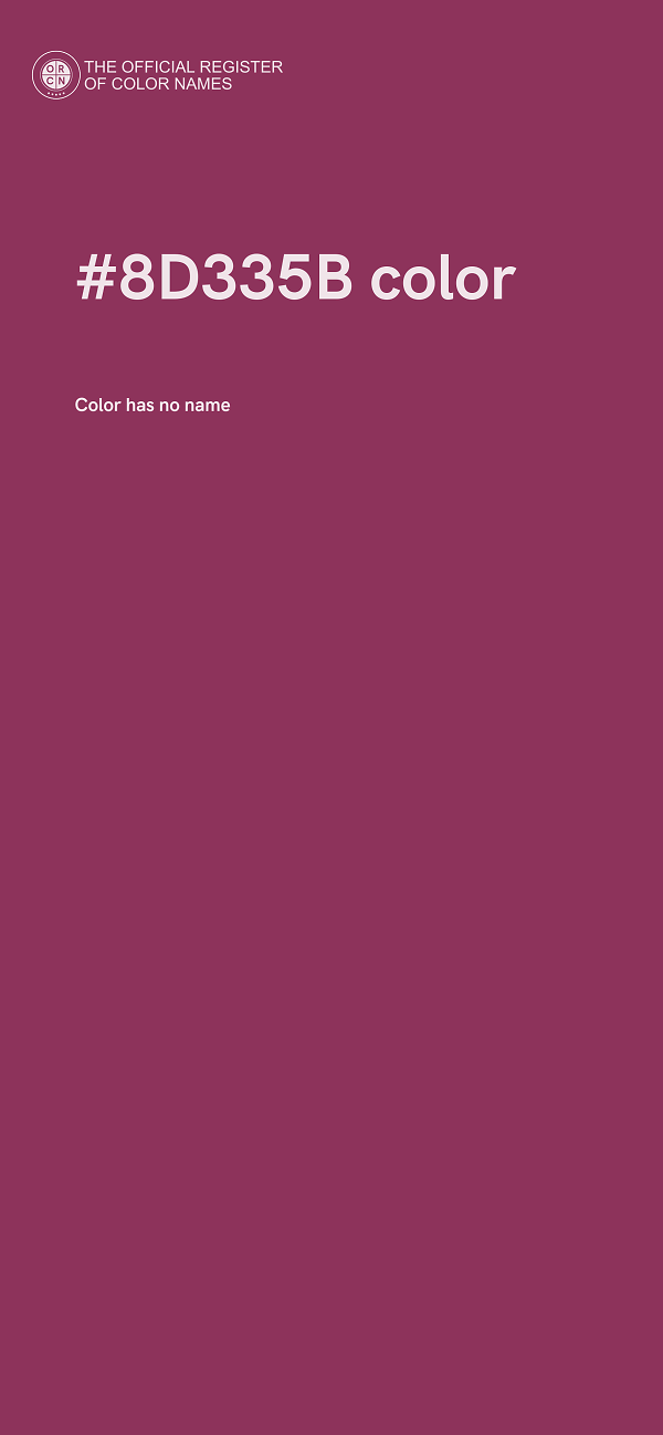 #8D335B color image