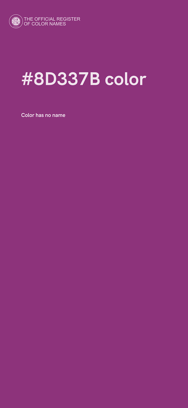 #8D337B color image