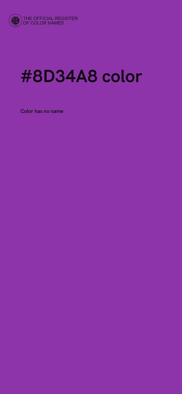 #8D34A8 color image