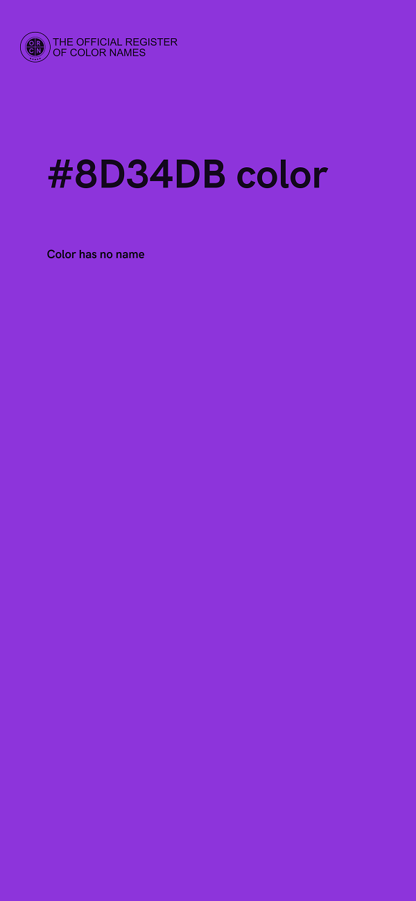 #8D34DB color image