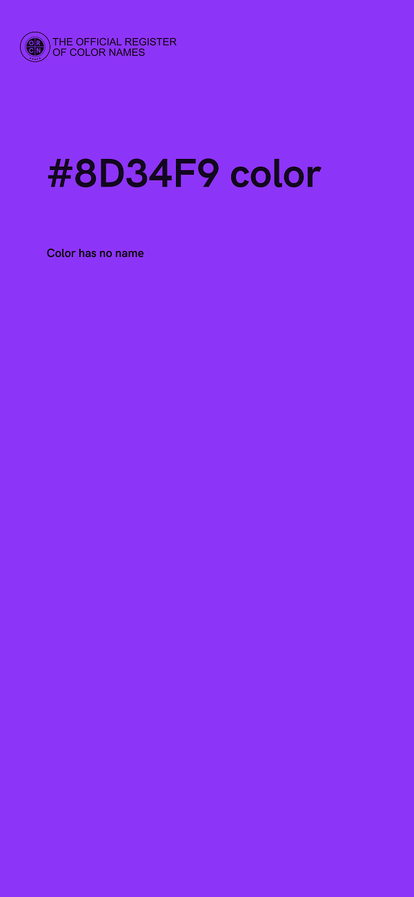 #8D34F9 color image