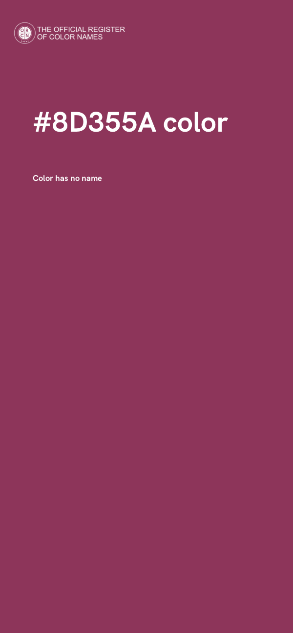 #8D355A color image