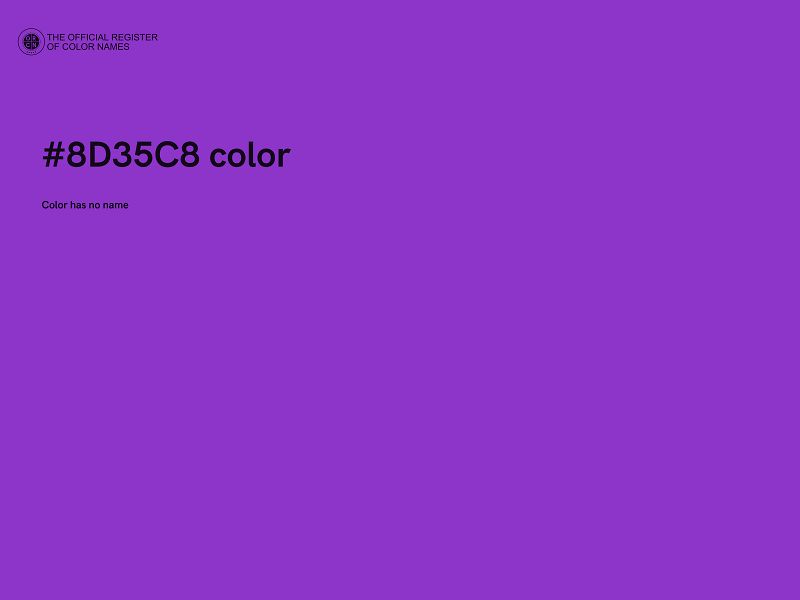 #8D35C8 color image