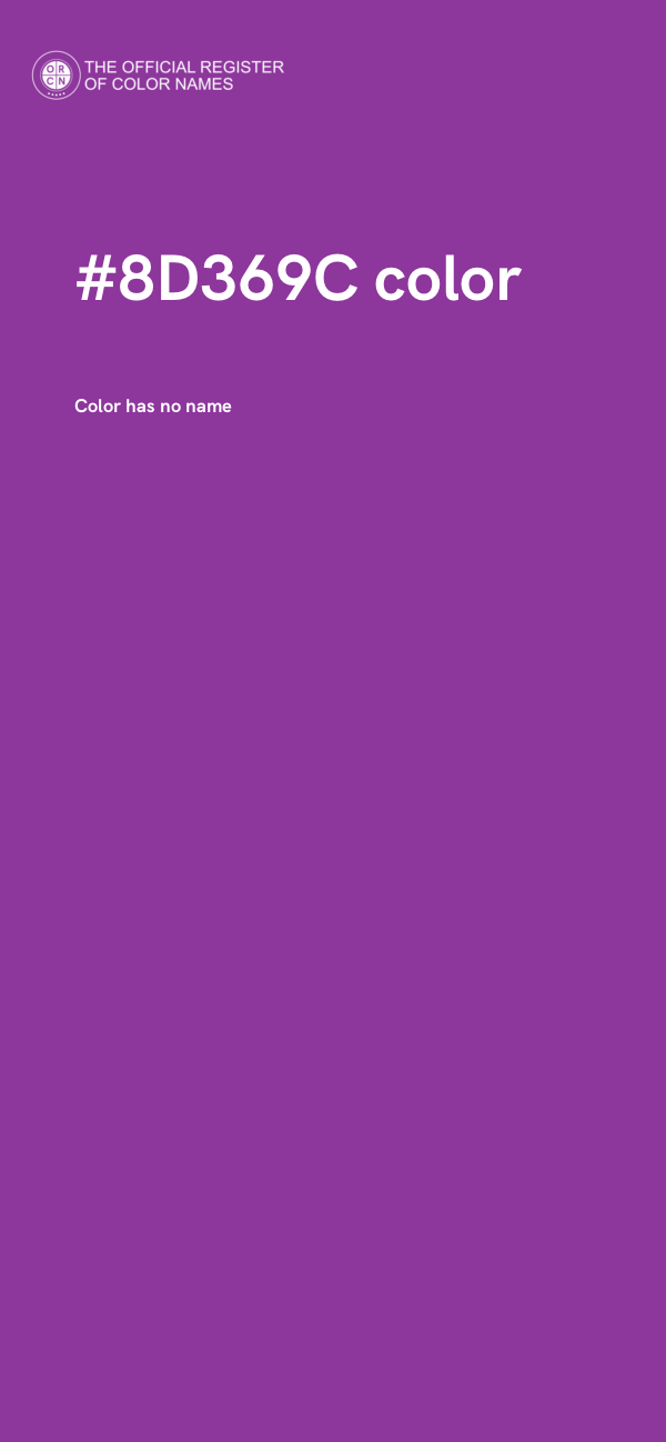 #8D369C color image
