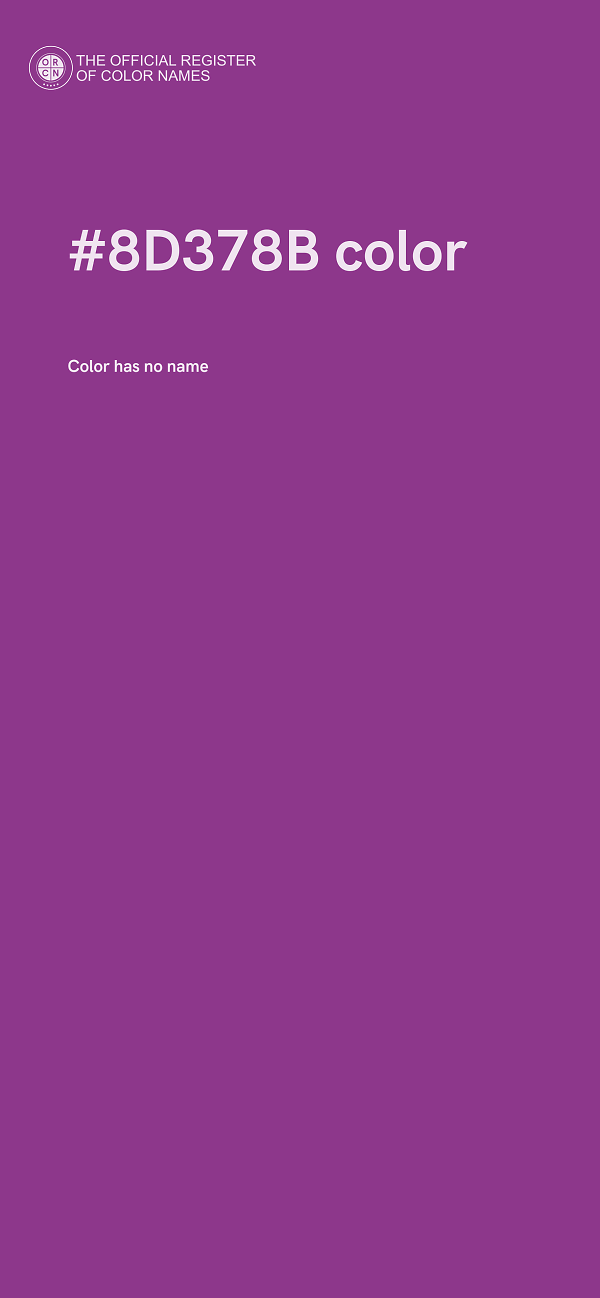 #8D378B color image