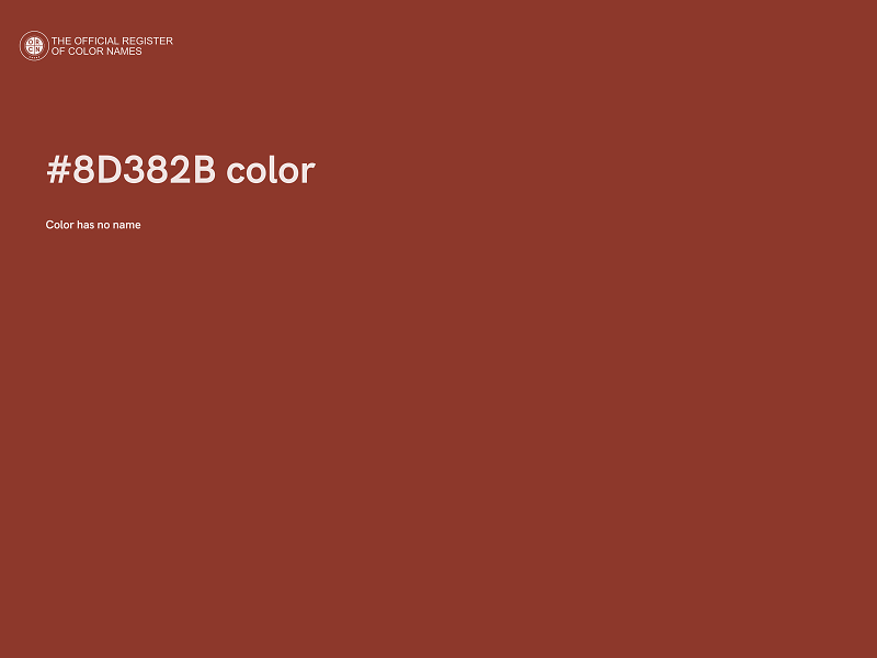 #8D382B color image