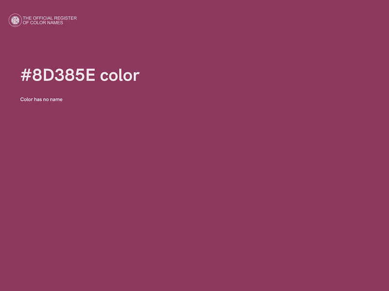 #8D385E color image