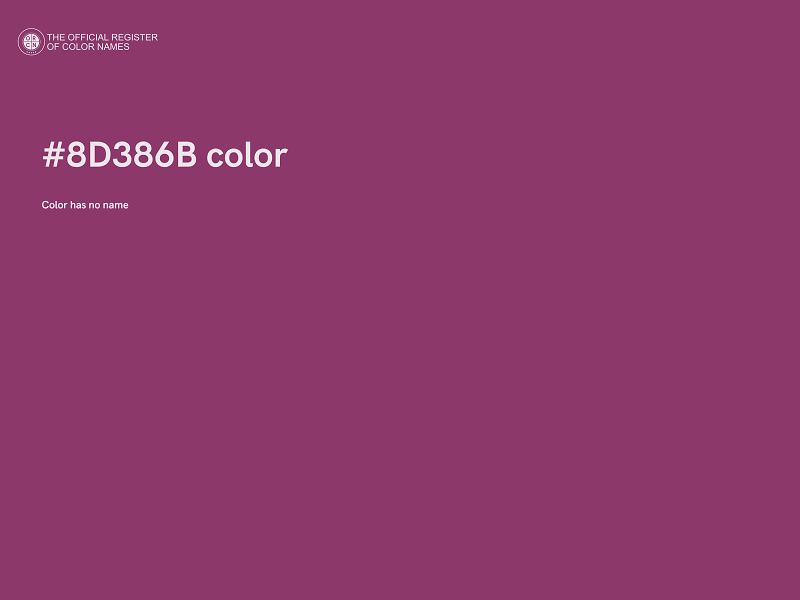 #8D386B color image