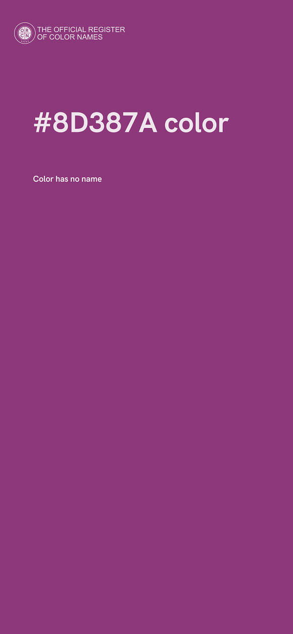 #8D387A color image