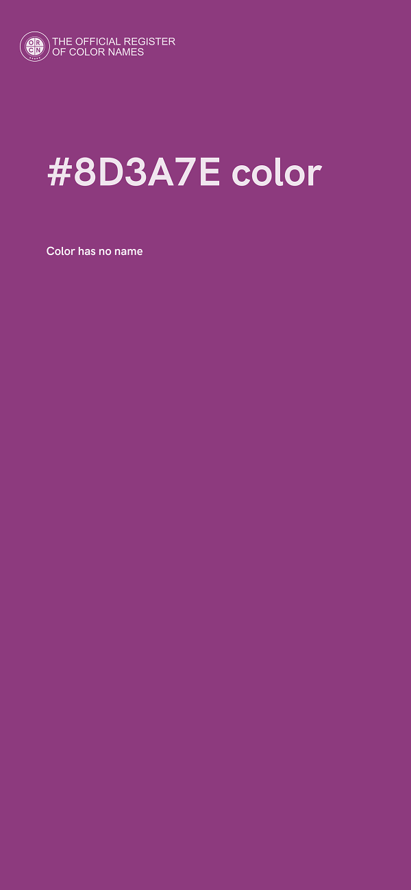 #8D3A7E color image