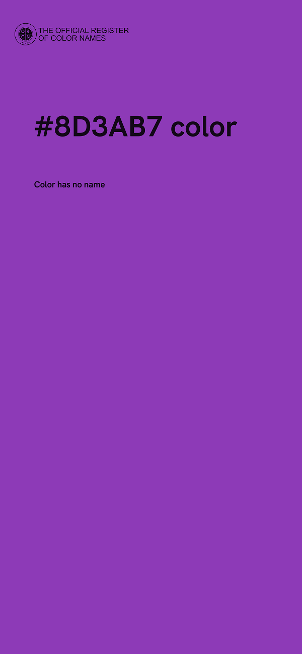 #8D3AB7 color image