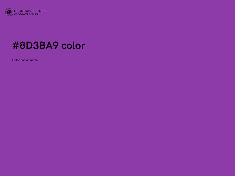 #8D3BA9 color image