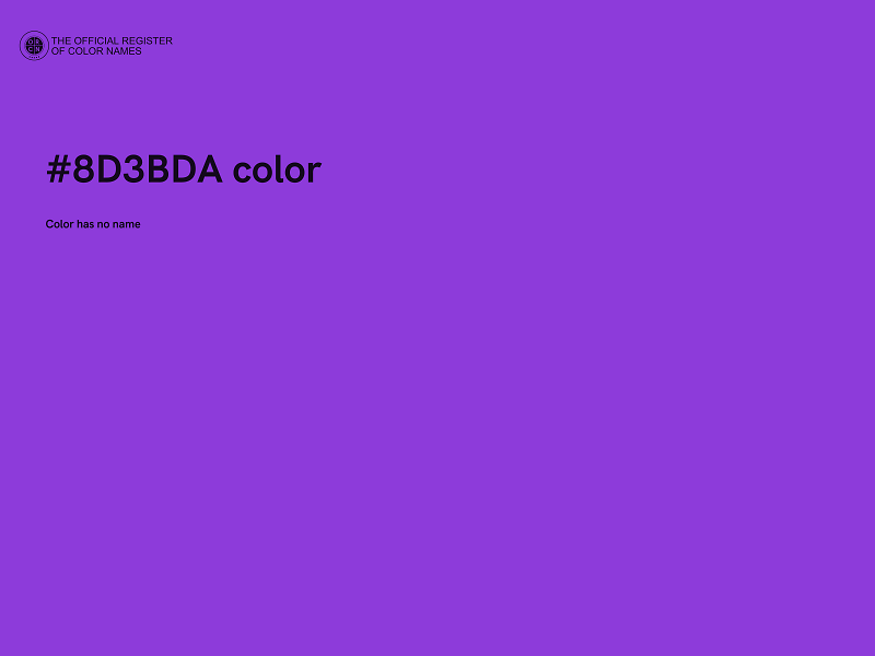 #8D3BDA color image