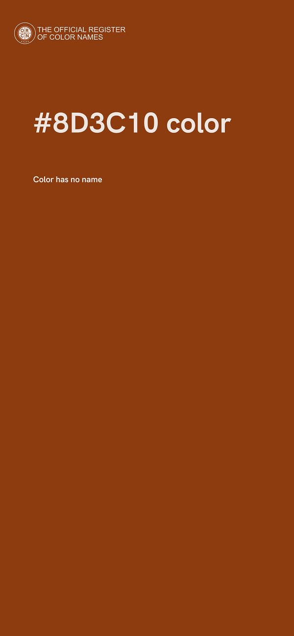 #8D3C10 color image