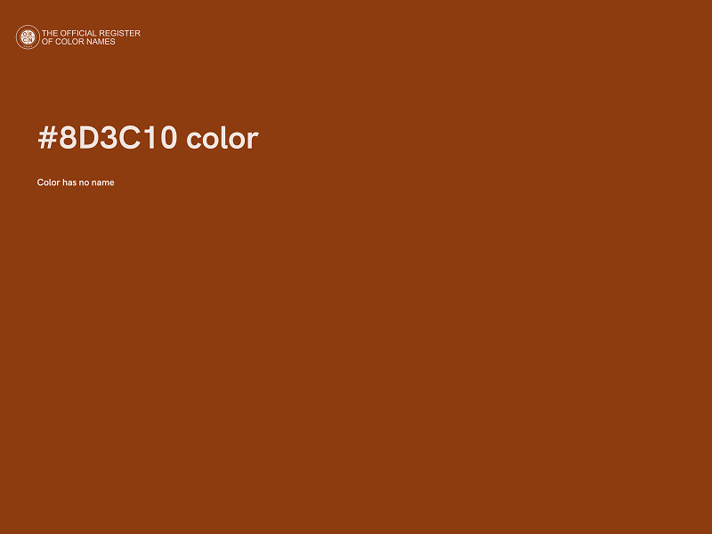 #8D3C10 color image
