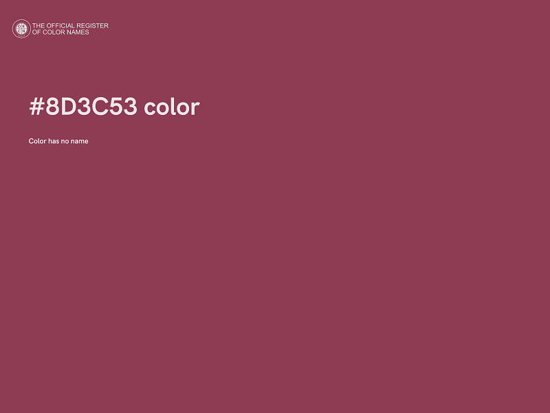 #8D3C53 color image