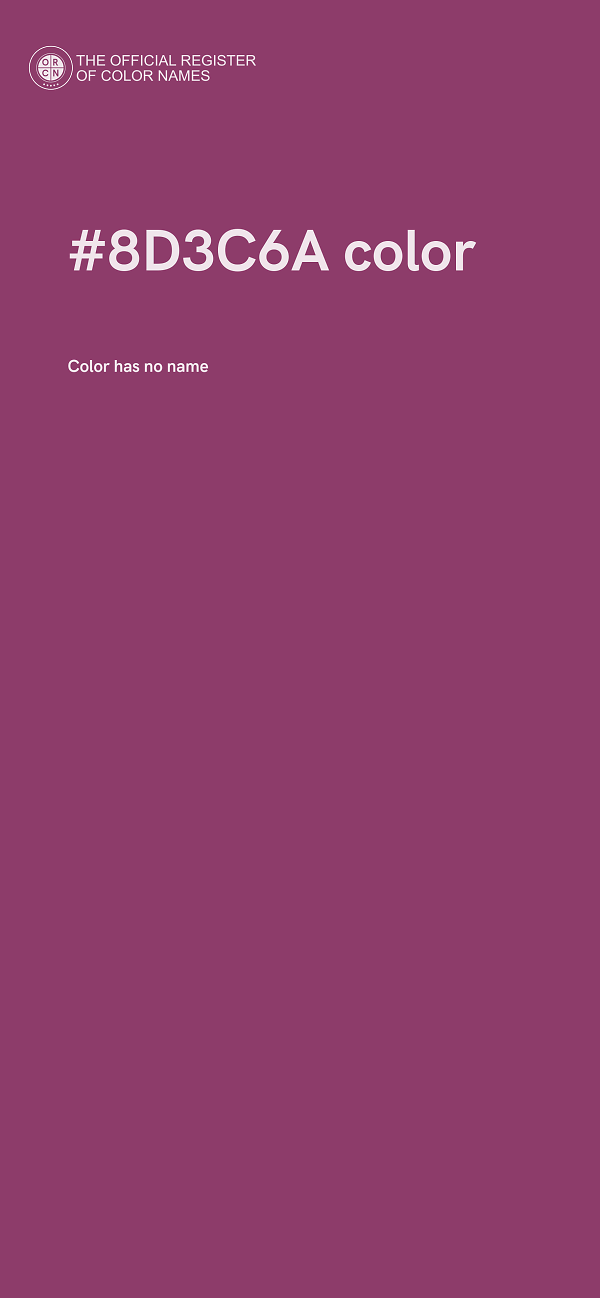 #8D3C6A color image