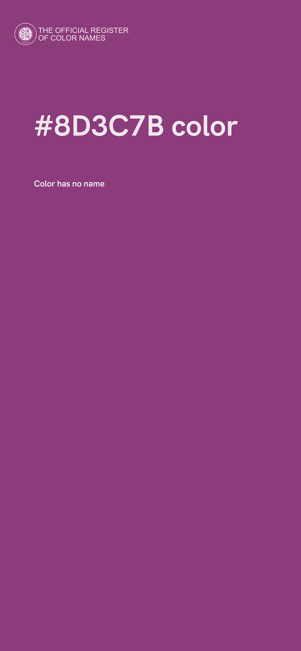 #8D3C7B color image