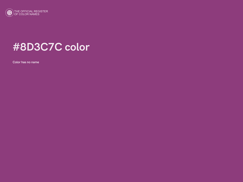 #8D3C7C color image