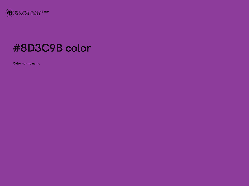 #8D3C9B color image
