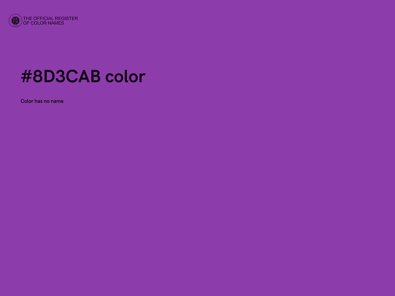 #8D3CAB color image