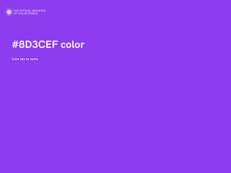 #8D3CEF color image