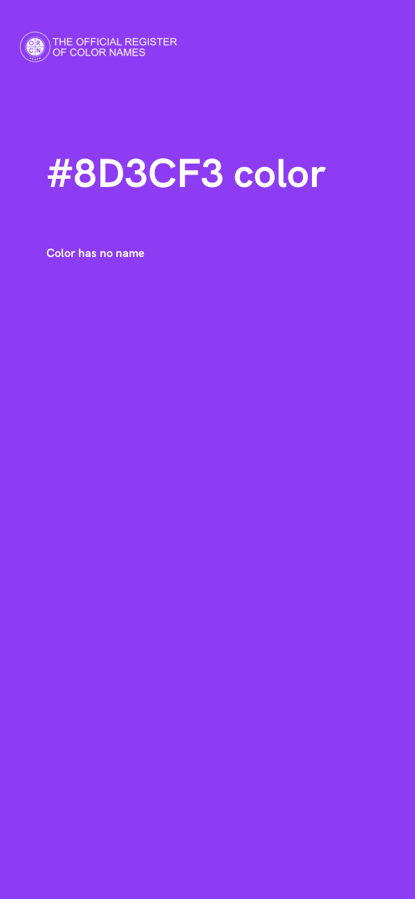 #8D3CF3 color image