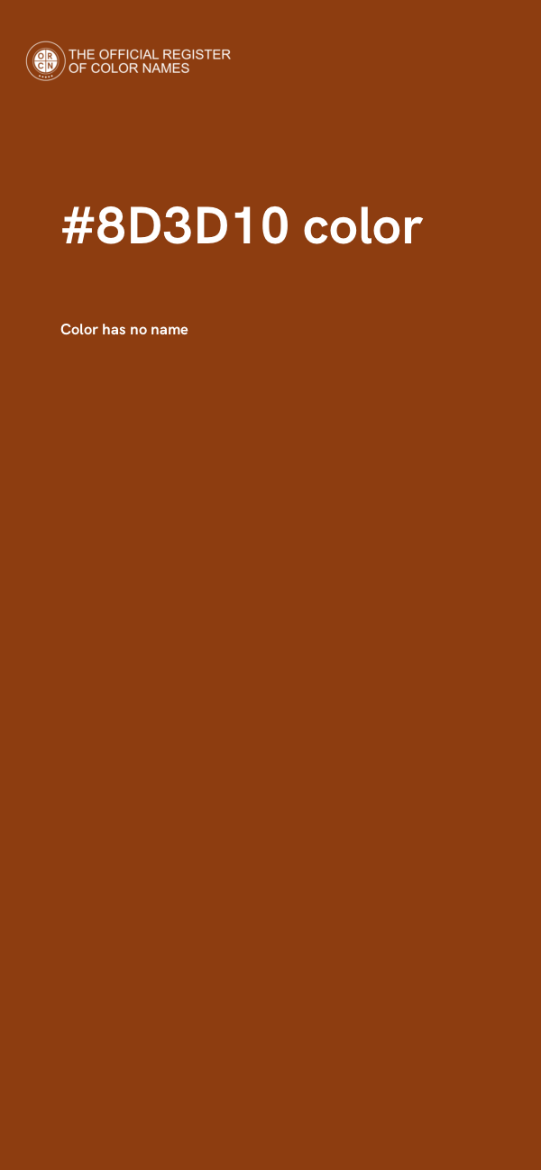 #8D3D10 color image