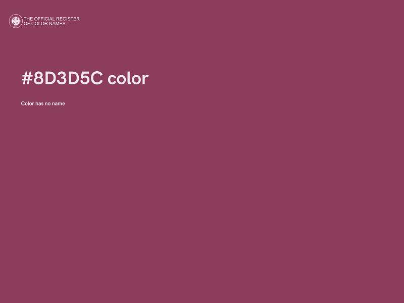 #8D3D5C color image