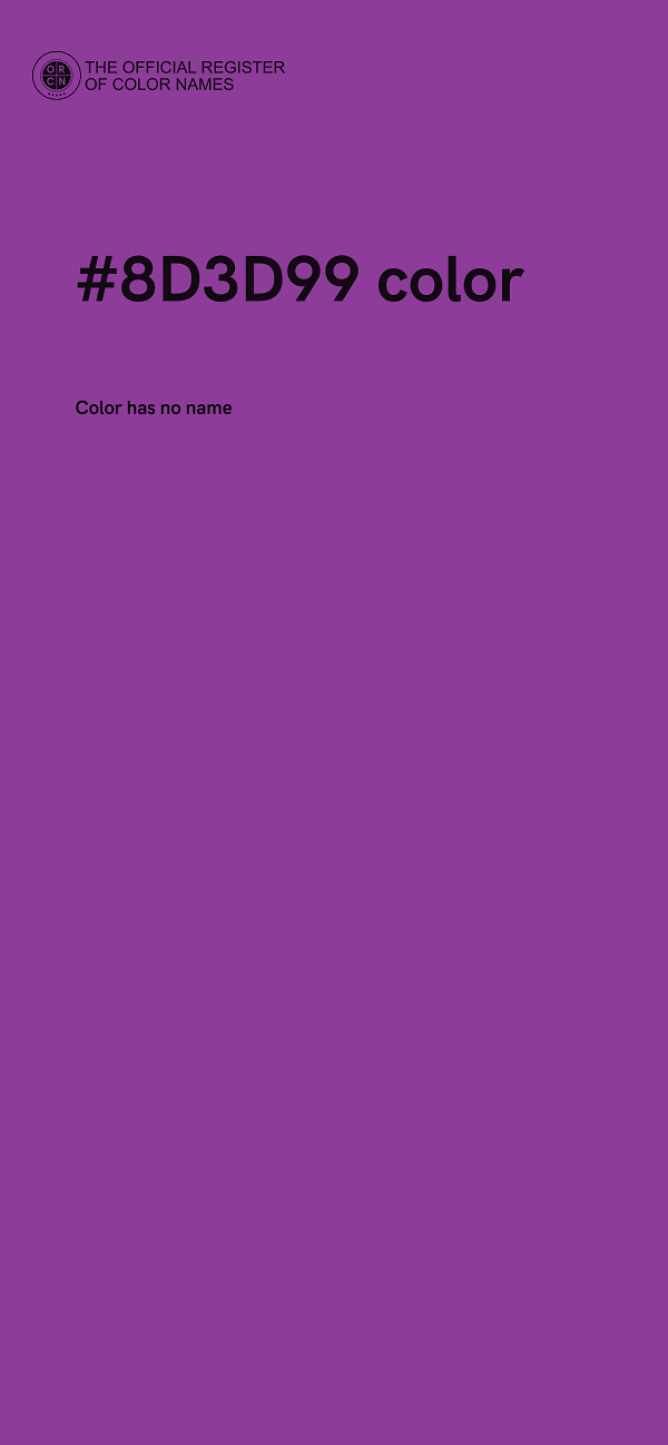 #8D3D99 color image