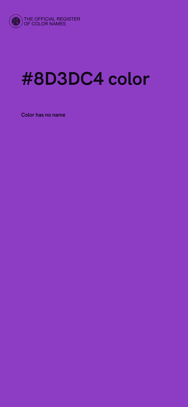 #8D3DC4 color image