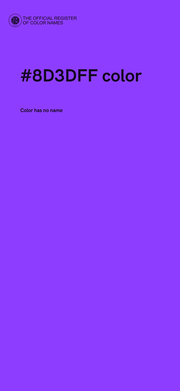 #8D3DFF color image