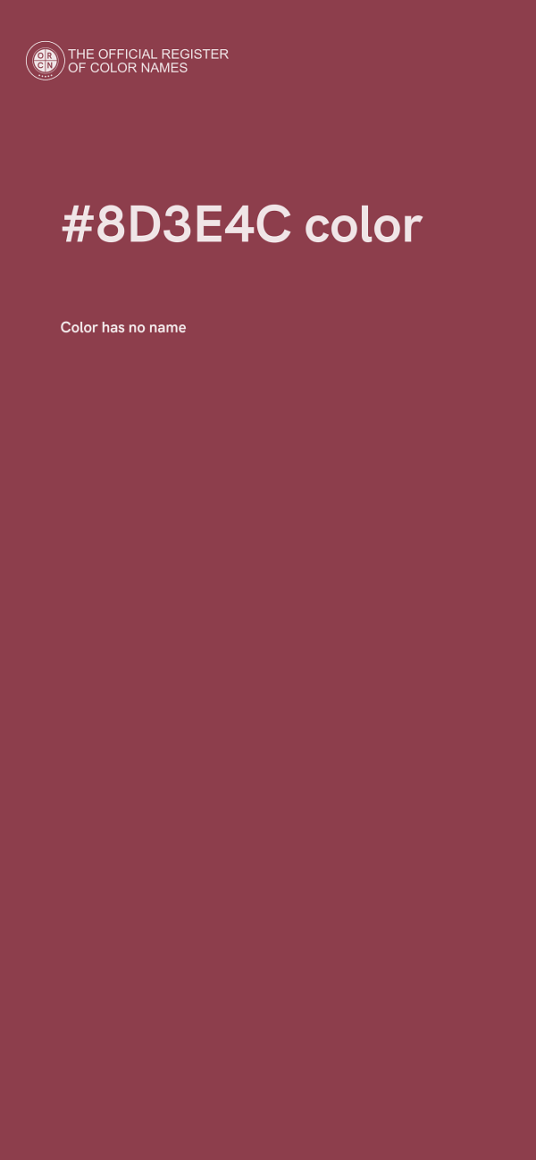 #8D3E4C color image
