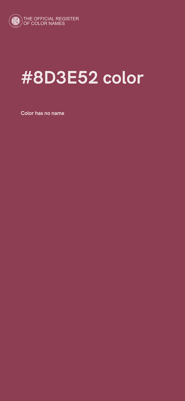 #8D3E52 color image