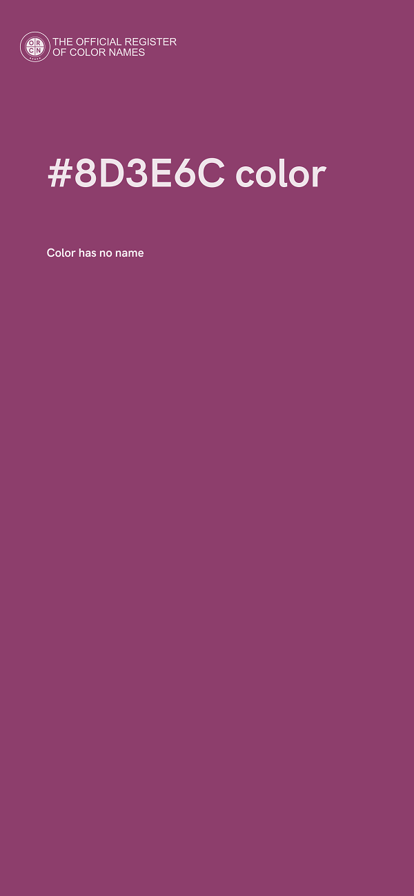 #8D3E6C color image