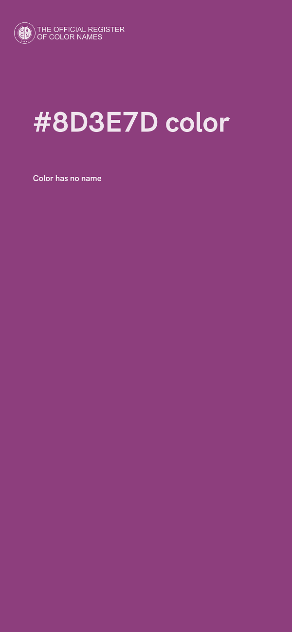#8D3E7D color image