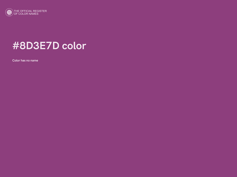 #8D3E7D color image