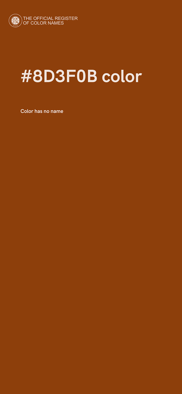 #8D3F0B color image