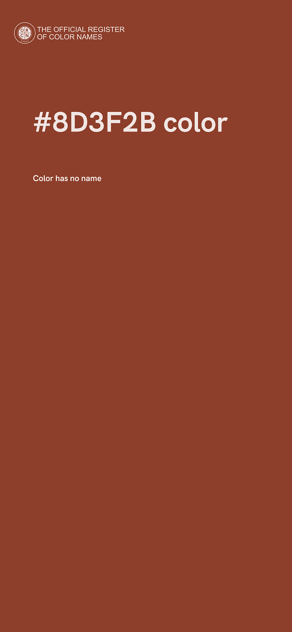 #8D3F2B color image