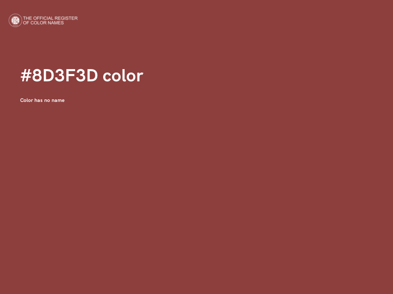 #8D3F3D color image