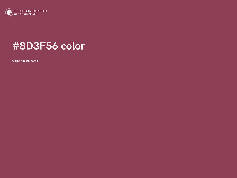 #8D3F56 color image