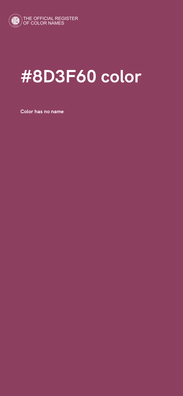 #8D3F60 color image