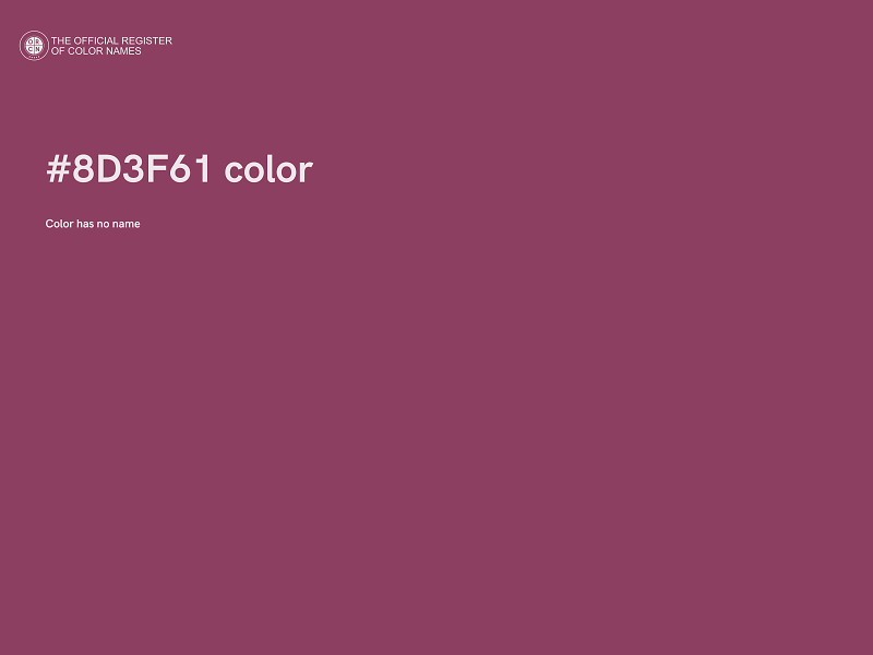 #8D3F61 color image