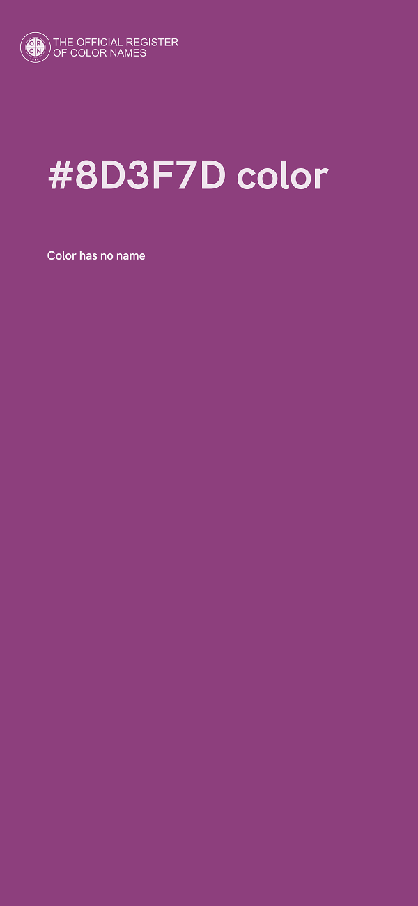 #8D3F7D color image
