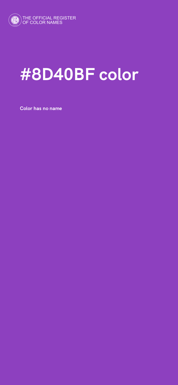 #8D40BF color image